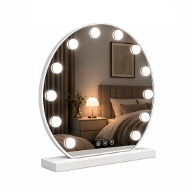 Lustro podświetlane LED HOLLYWOOD śr 50cm