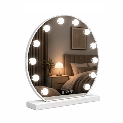 Lustro podświetlane LED HOLLYWOOD śr 50cm