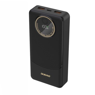 Powerbank 20000mAh USB-A USB-C K12Pro 22.5W PD - czarny