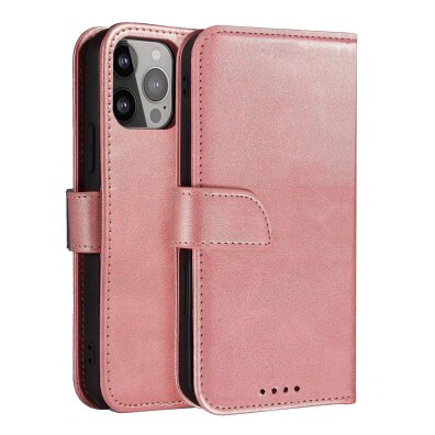 Etui pokrowiec z klapką do Samsung Galaxy S25 Magnet Case - różowe
