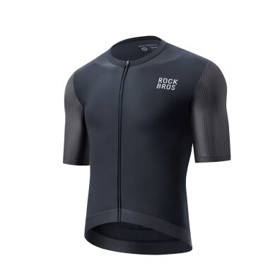 Koszulka rowerowa z krótkim rękawem rozmiar XXXL - czarna