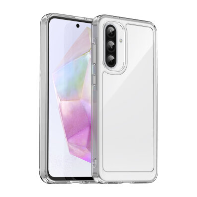 Etui pokrowiec z elastyczną ramką do Samsung Galaxy A26 Outer Space Case - przezroczysty