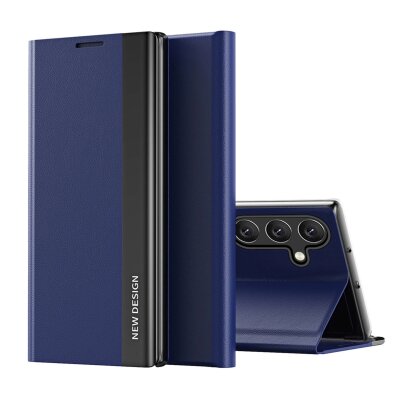 Etui pokrowiec z klapką podstawką na Samsung Galaxy A56 Sleep Case Pro - niebieskie