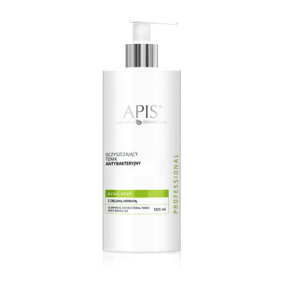 APIS Acne-Stop oczyszczający tonik antybakt. z zieloną herbatą 500ml