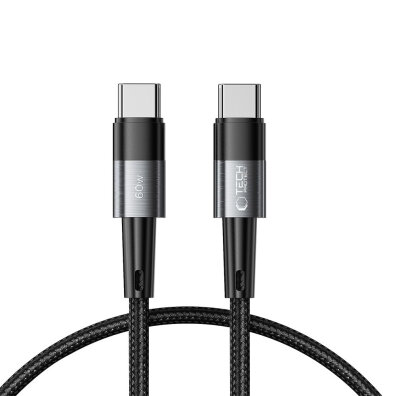 Kabel przewód USB-C UltraBoost PD 60W 3A 0.25m - szary