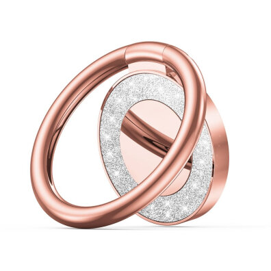 Uchwyt ring podstawka do smartfona Magnetic Phone Ring - różowy