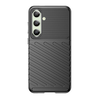 Etui silikonowe pancerny pokrowiec do Samsung Galaxy S24 FE Thunder Case - czarny