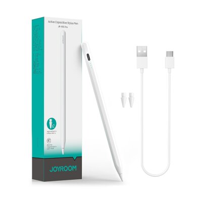 Rysik stylus aktywny z 2 wymiennymi końcówkami - biały
