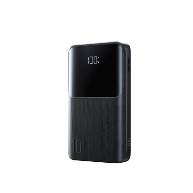 Powerbank 10000mAh 22.5W USB-A USB-C z wyświetlaczem JR-QP191 Mini - czarny