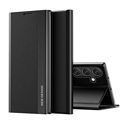Etui pokrowiec z klapką i podstawką na Samsung Galaxy A36 Sleep Case Pro - czarny
