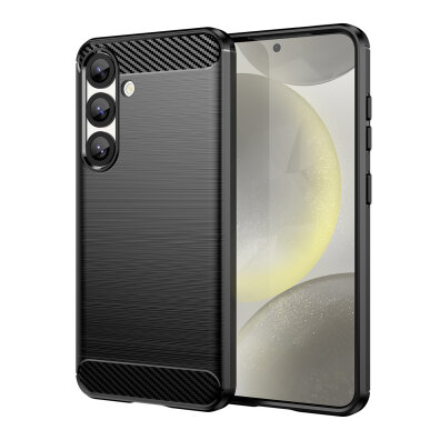 Etui elastyczne silikonowe na Xiaomi Redmi Note 14 5G Carbon Case - czarne