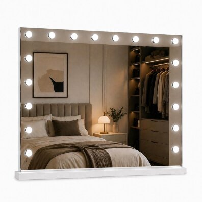 Lustro podświetlane LED HOLLYWOOD 80x65cm