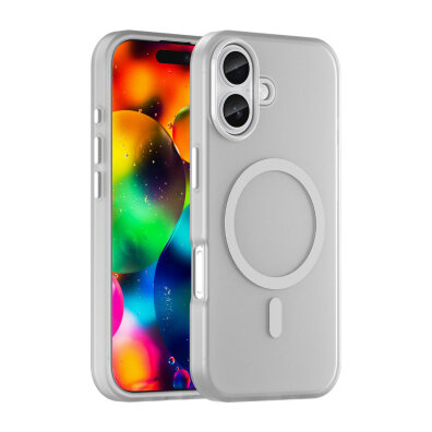 Etui case na iPhone 17 Magnetic Abrasive MagSafe - matowe białe