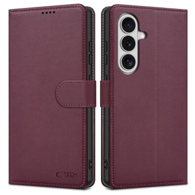Etui futerał na Samsung Galaxy S26 Wallet - bordowy