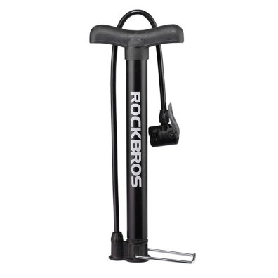 Pompka rowerowa podłogowa 120psi / 8bar końcówki do piłek materacy - czarna