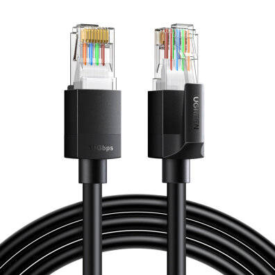 Kabel sieciowy Ethernet Cat 6 F/UTP RJ45 8m - czarny