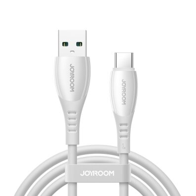 Kabel przewód USB-A - USB-C Vibrant Series 3A 1.2m - biały