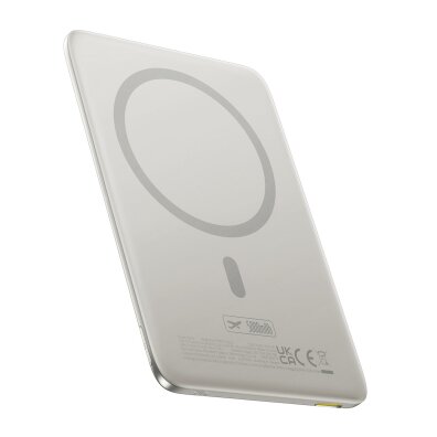 Powerbank magnetyczny 5000mAh Ultra-Slim 20W MagSafe z kablem USB-C 60W - tytanowy