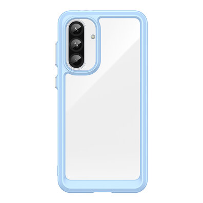 Etui pokrowiec z elastyczną ramką do Samsung Galaxy A36 Outer Space Case - niebieski