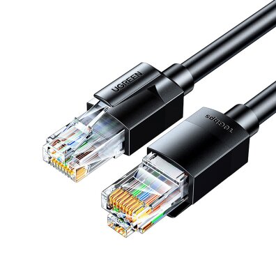 Kabel sieciowy Ethernet Cat 6A UTP RJ45 0.5m - czarny
