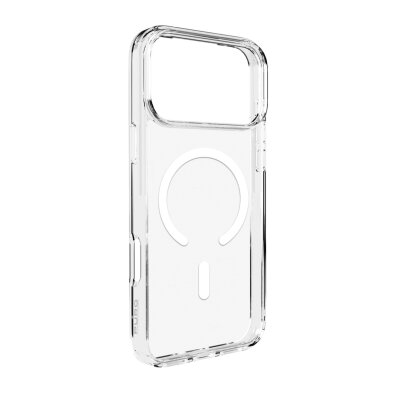 Etui pokrowiec na iPhone 17 Pro MagSafe Lite Mag TPU PC - przezroczysty biały pierścień