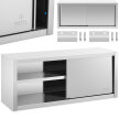 Szafa ścienna gastronomiczna z drzwiami przesuwanymi STAL 140 x 45 x 60 cm (1)