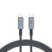 Kabel przewód USB-C PD 240W 8K 40Gbps 2m - szary