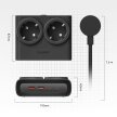 Listwa zasilająca 6w1 AC USB-A USB-C 25W - czarna (5)