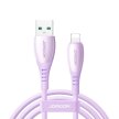 Kabel przewód USB-A - iPhone Lightning Vibrant Series 3A 1.2m - fioletowy