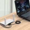 Kabel sieciowy internetowy okrągły LAN CAT7 10Gbps RJ45 2m - czarny (6)