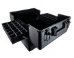 Kuferek kosmetyczny 2 poziomy super black (2)