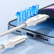 Kabel przewód CDX 60W 3A Power Delivery USB-C 1m - biały (2)