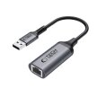 Adapter przejściówka USB-A - Ethernet RJ45 1000Mbps - czarny (1)