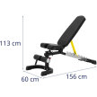 Ławka ławeczka treningowa skośna regulowana do ćwiczeń do 150 kg (7)