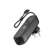 Powerbank 5000mAh z wbudowanym kablem składaną wtyczką PD 20W - czarny