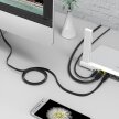 Kabel sieciowy internetowy płaski Ethernet CAT7 10Gbps RJ45 LAN 2m - czarny (7)