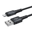 Kabel przewód MFI do iPhone USB - Lightning 2.4A 1.8m czarny (2)