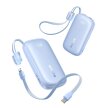 Powerbank 10000mAh 45W z kablem USB-C iPhone Lightning - niebieski (2)