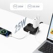 Listwa zasilająca 6w1 AC USB-A USB-C 25W - czarna (3)