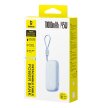 Powerbank 10000mAh 45W z kablem USB-C iPhone Lightning - niebieski (4)