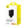 Ładowarka sieciowa GaN Cube Pro 65W 2x USB-C USB-A czarna (1)
