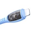 Kabel przewód USB-C - iPhone Lightning Vibrant Series 30W 1.2m - niebieski (4)