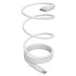 Kabel przewód magnetyczny USB-C 60W USB 1m - biały (1)