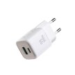 Ładowarka sieciowa USB-A USB-C 33W - biała