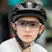 Kask rowerowy młodzieżowy LK-67 z odpinanym daszkiem 54–58 cm - szary (2)