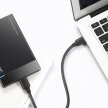 Kabel przewód USB 3.0 - USB-C 3A 1m czarny (2)