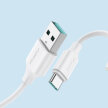 Kabel do ładowania i transmisji danych USB-A - USB-C 3A 2m biały (3)
