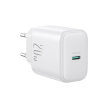 Ładowarka sieciowa USB-C PD QC 20W + kabel USB-C 1m - biała (2)