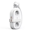 Listwa zasilająca 6w1 AC USB-A USB-C GaN 65W - biała