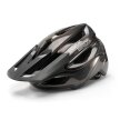 Kask na rower górski z regulowanym daszkiem zapięciem magnetycznym 58-62 cm - tytanowy (1)